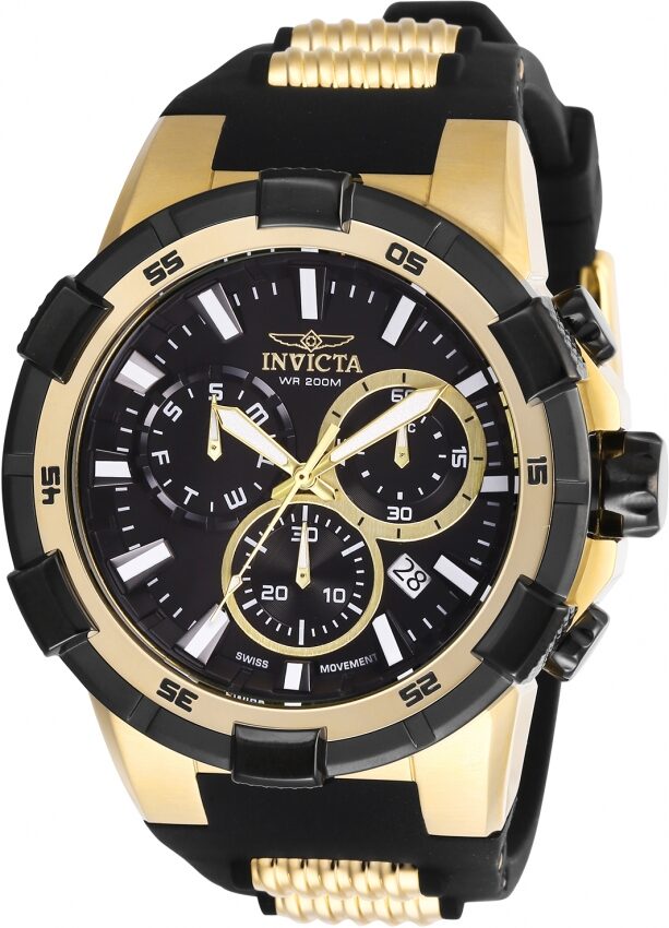 Invicta Aviator Chronograph Black Dial Men's Watch #27350 - Watches of America