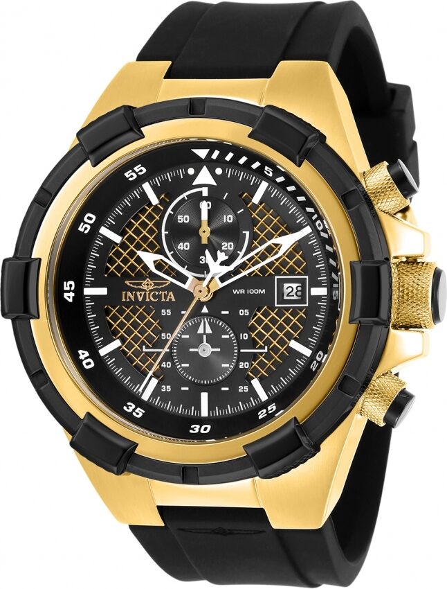 Invicta Aviator Chronograph Black Dial Men's Watch #28100 - Watches of America