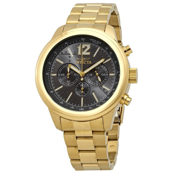 Invicta Aviator Chronograph Dark Grey Dial Men's Watch #28900 - Watches of America