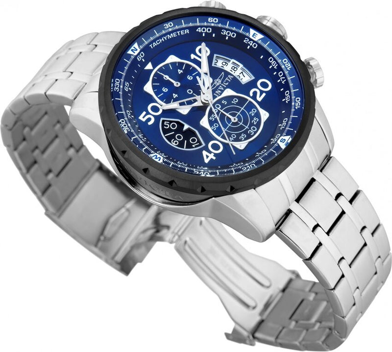 Invicta Aviator Chronograph Blue Dial Men's Watch #22970 - Watches of America #2