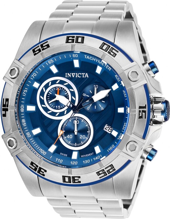 Invicta Aviator Chronograph Blue Dial Men's Watch #26746 - Watches of America