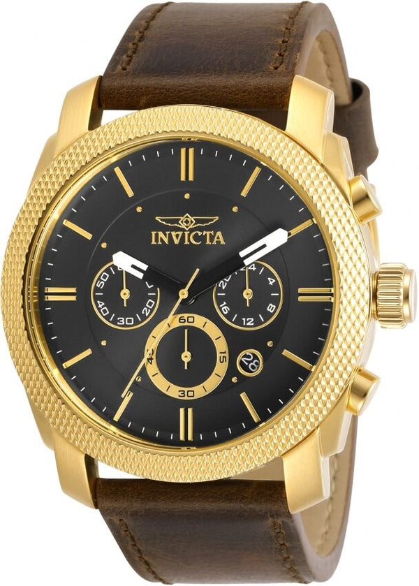 Invicta Aviator Chronograph Quartz Black Dial Men's Watch #29798 - Watches of America