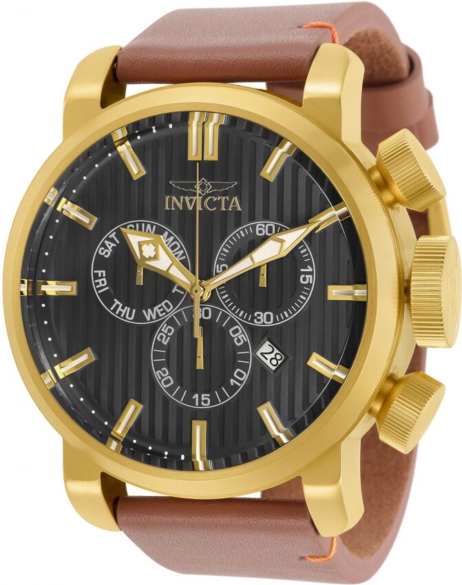 Invicta Aviator Chronograph Quartz Black Dial Men's Watch #31772 - Watches of America
