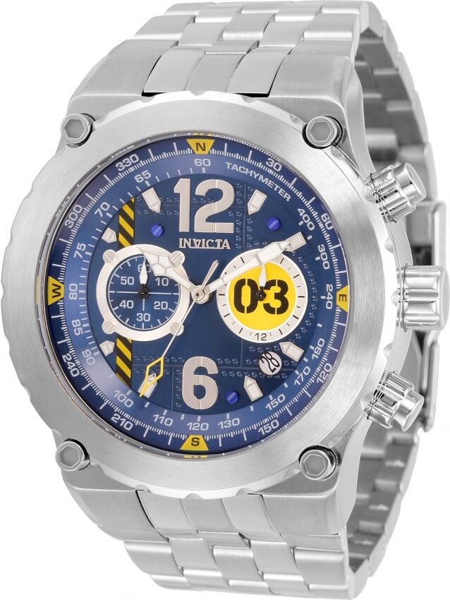 Invicta Aviator Chronograph Quartz Blue Dial Men's Watch #31589 - Watches of America