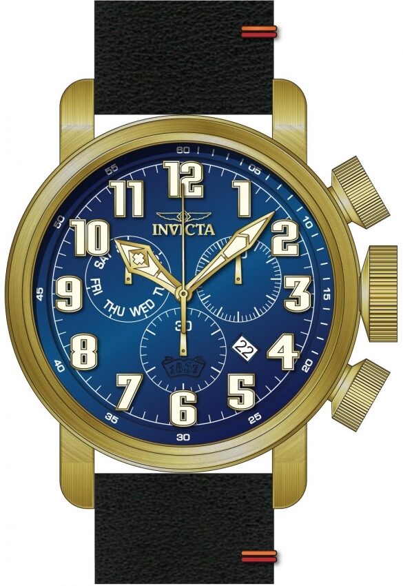 Invicta Aviator Chronograph Quartz Blue Dial Men's Watch #31684 - Watches of America