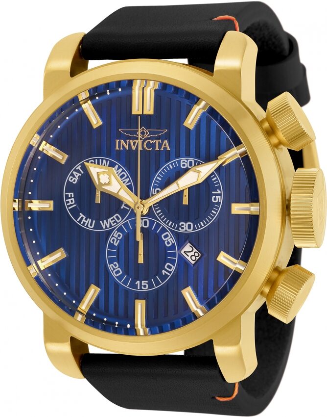 Invicta Aviator Chronograph Quartz Blue Dial Men's Watch #31773 - Watches of America
