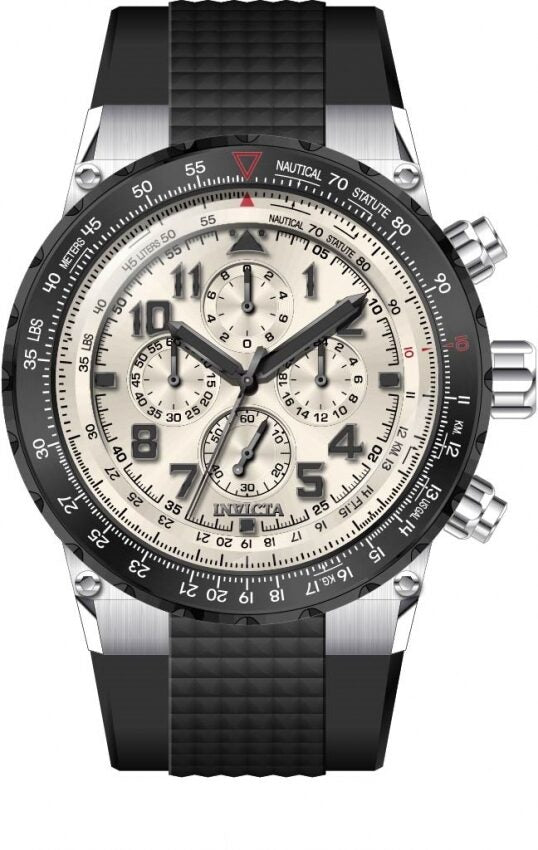 Invicta Aviator Chronograph Quartz Light Brown Dial Men's Watch #31597 - Watches of America