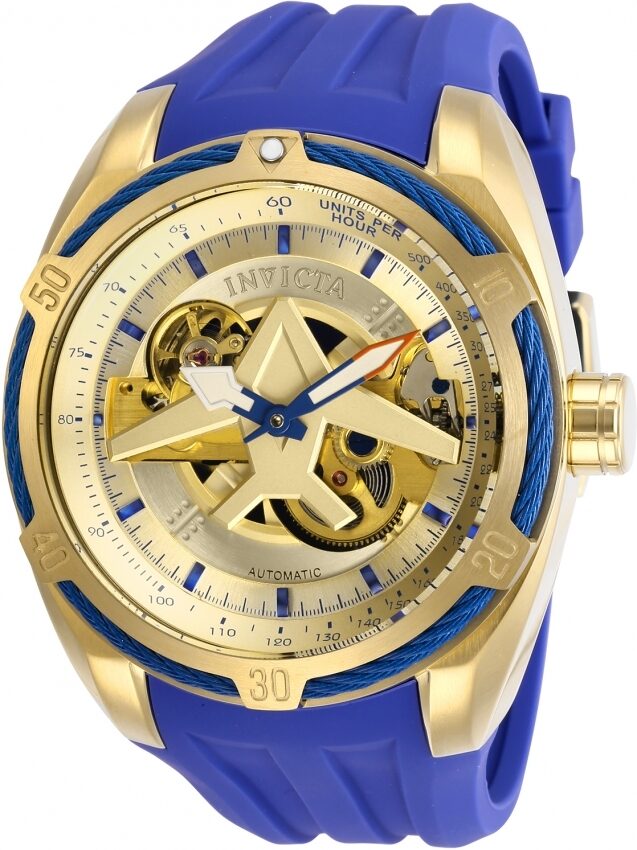 Invicta Aviator Automatic Gold Dial Men's Watch #28176 - Watches of America