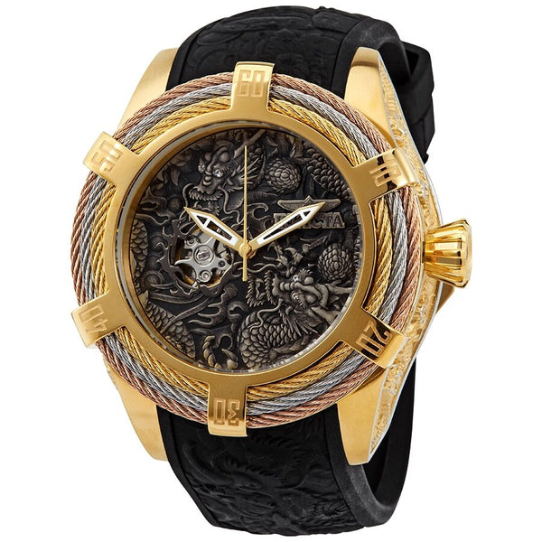 Invicta Bolt Automatic Empire Dragon Black Dial Men's Watch