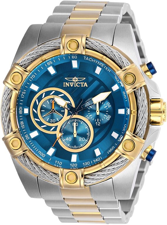 Invicta Bolt Blue Dial Chronograph Men's Watch #25522 - Watches of America