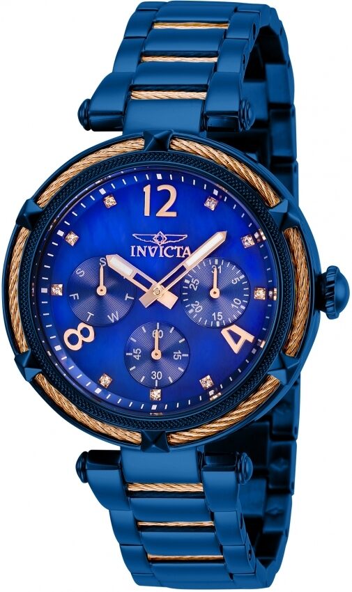 Invicta Bolt Blue Mother of Pearl Quartz Ladies Watch #29137 - Watches of America