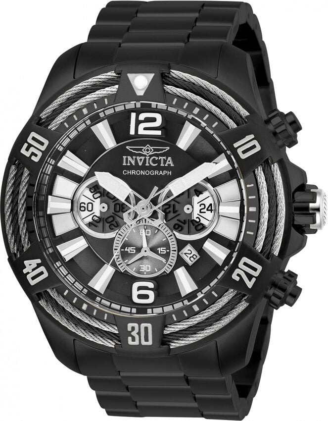 Invicta Bolt Chronograph Black Dial Men's Watch #27270 - Watches of America