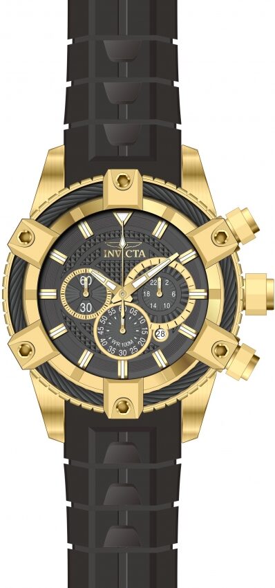 Invicta Bolt Chronograph Black Dial Men's Watch #90270 - Watches of America