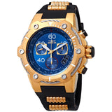 Invicta Bolt Chronograph Blue Dial Black Silicone Men's Watch #25873 - Watches of America