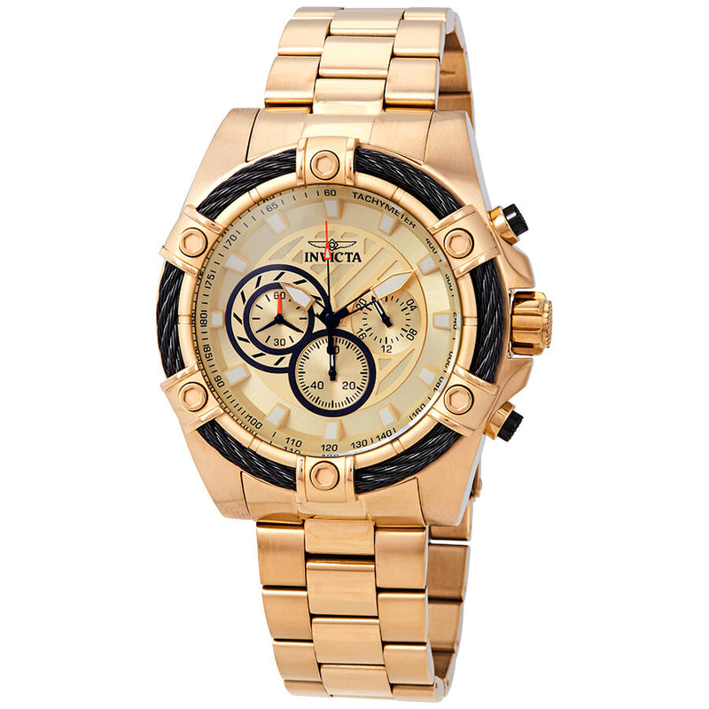 Invicta Bolt Chronograph Gold Dial Men's Watch #25515 - Watches of America