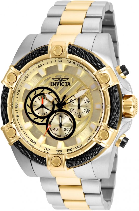 Invicta Bolt Chronograph Gold Dial Men's Watch #25518 - Watches of America