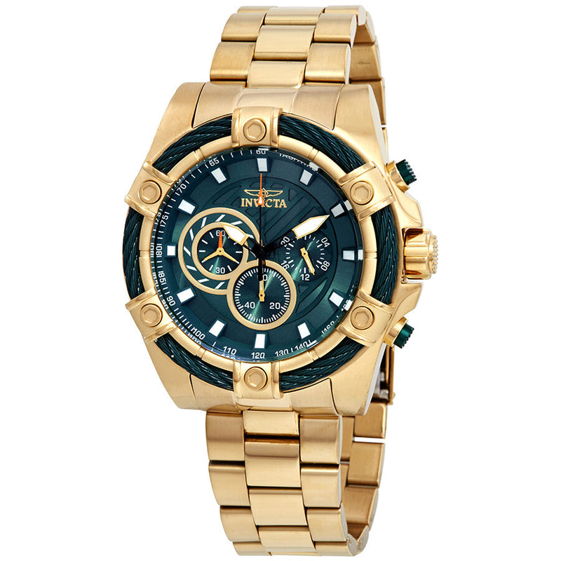 Invicta Bolt Chronograph Green Dial Men's Watch #25517 - Watches of America