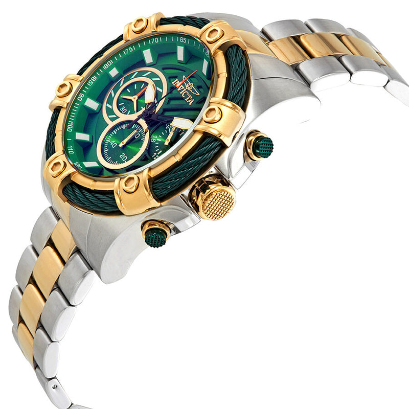 Invicta Bolt Chronograph Green Dial Two-tone Men's Watch #25519 - Watches of America #2