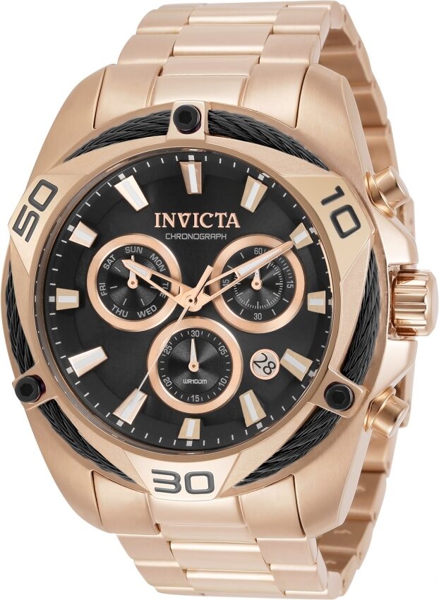 Invicta Bolt Chronograph Quartz Black Dial Men's Watch #31326 - Watches of America