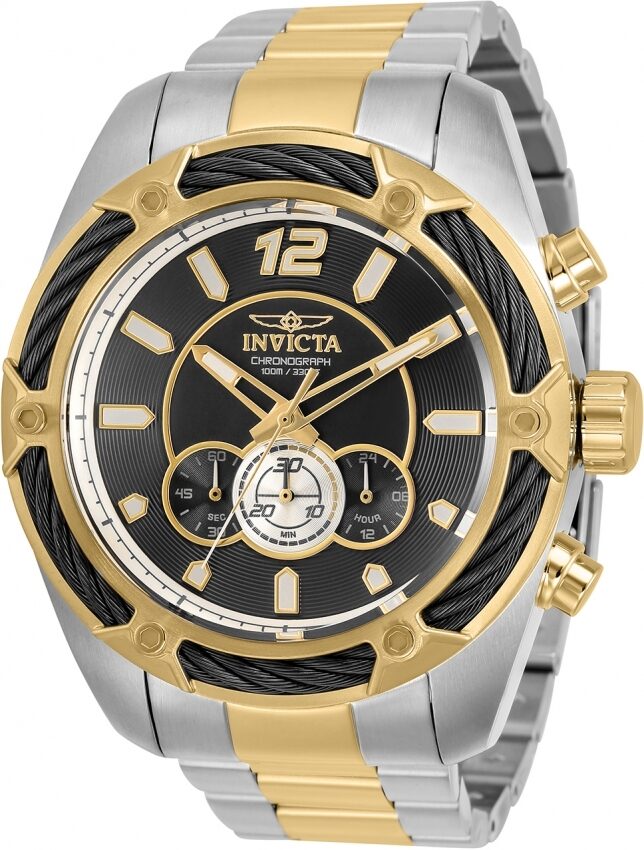 Invicta Bolt Chronograph Quartz Black Dial Men's Watch #31471 - Watches of America