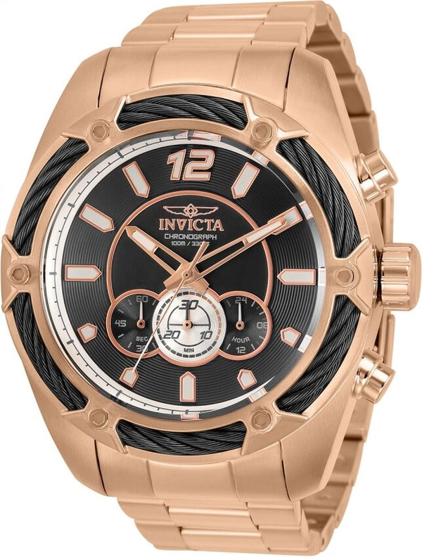 Invicta Bolt Chronograph Quartz Black Dial Men's Watch #31476 - Watches of America