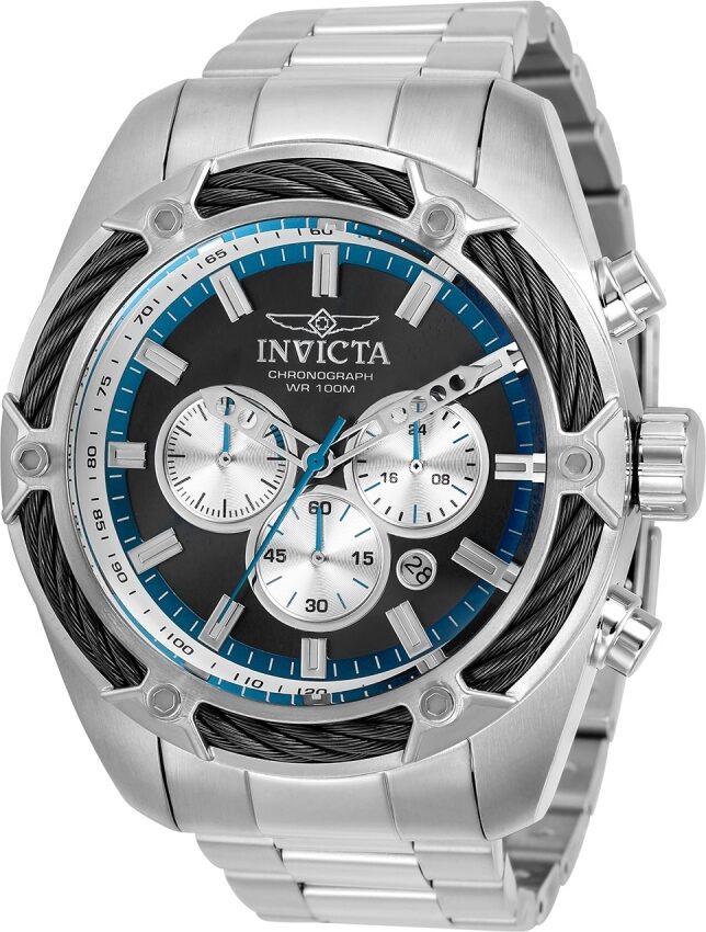 Invicta Bolt Chronograph Quartz Black Dial Men's Watch #31436 - Watches of America