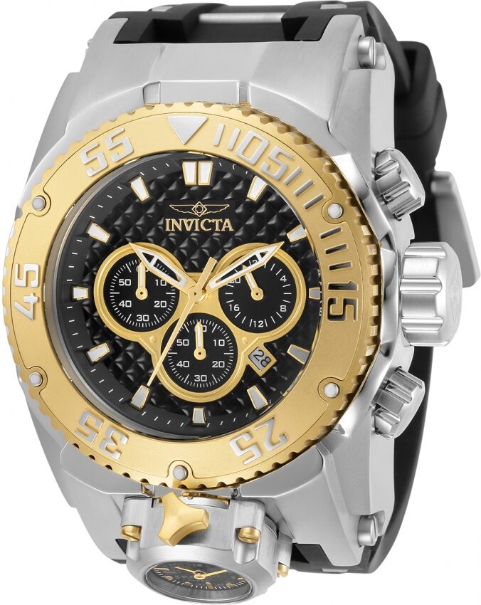 Invicta Bolt Chronograph Quartz Black Dial Men's Watch #31442 - Watches of America