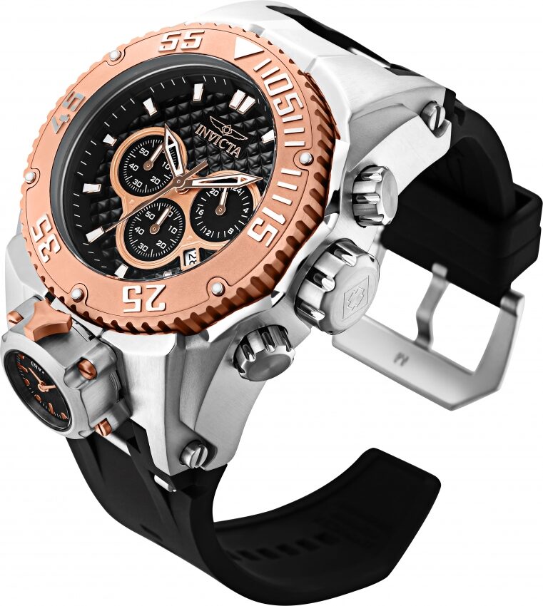 Invicta Bolt Chronograph Quartz Black Dial Men's Watch #31443 - Watches of America #2