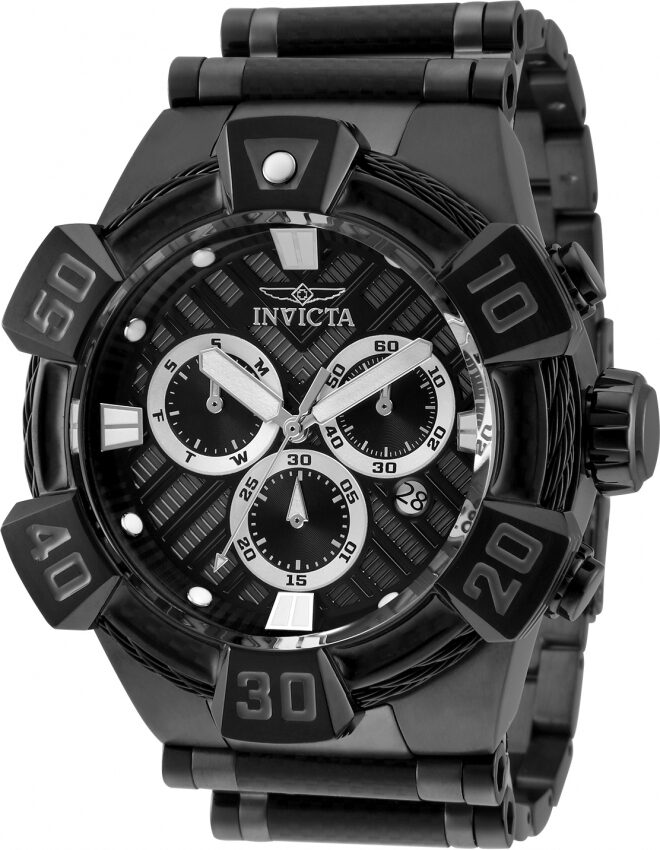 Invicta Bolt Chronograph Quartz Black Dial Men's Watch #32279 - Watches of America