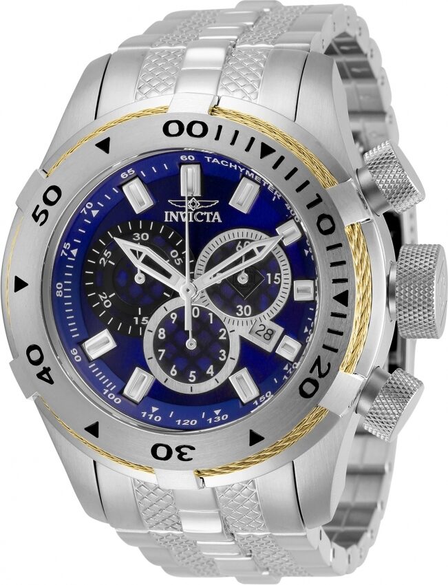 Invicta Bolt Chronograph Quartz Blue Dial Men's Watch #29742 - Watches of America