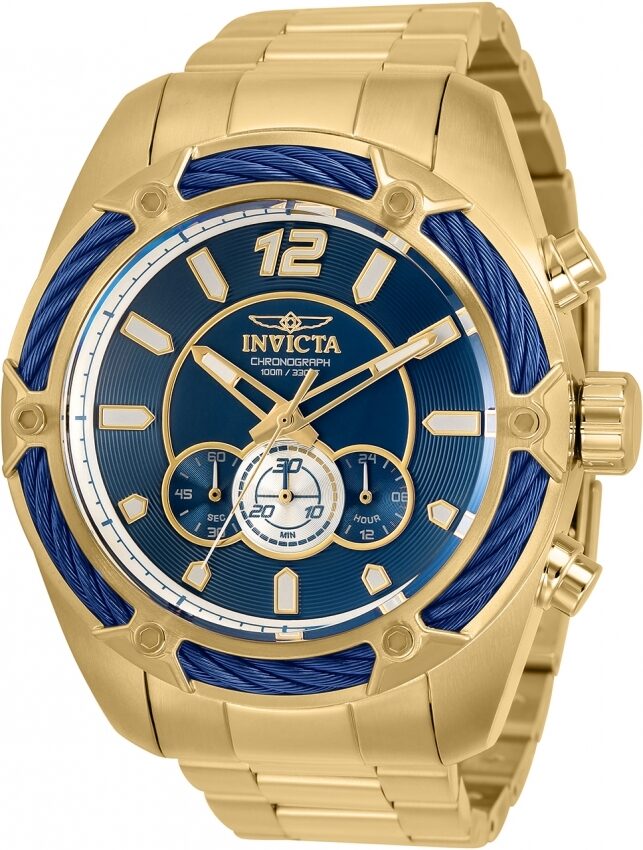 Invicta Bolt Chronograph Quartz Blue Dial Men's Watch #31477 - Watches of America