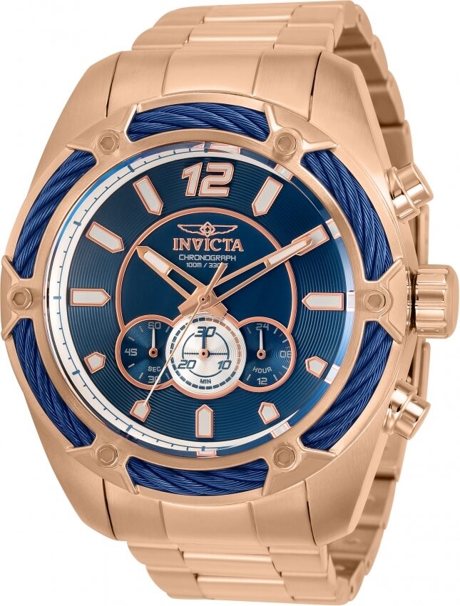 Invicta Bolt Chronograph Quartz Blue Dial Men's Watch #31478 - Watches of America