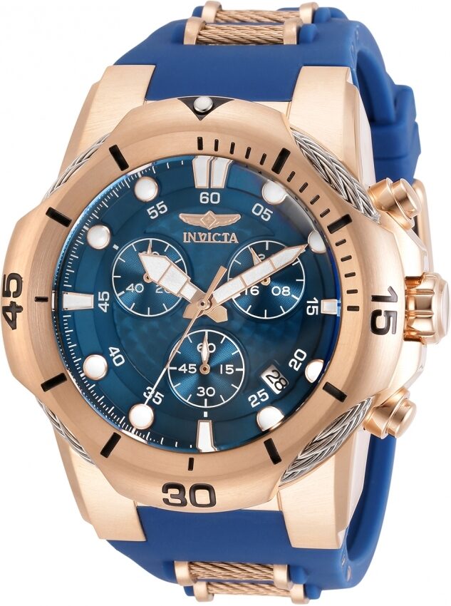 Invicta Bolt Chronograph Quartz Blue Dial Men's Watch #31957 - Watches of America