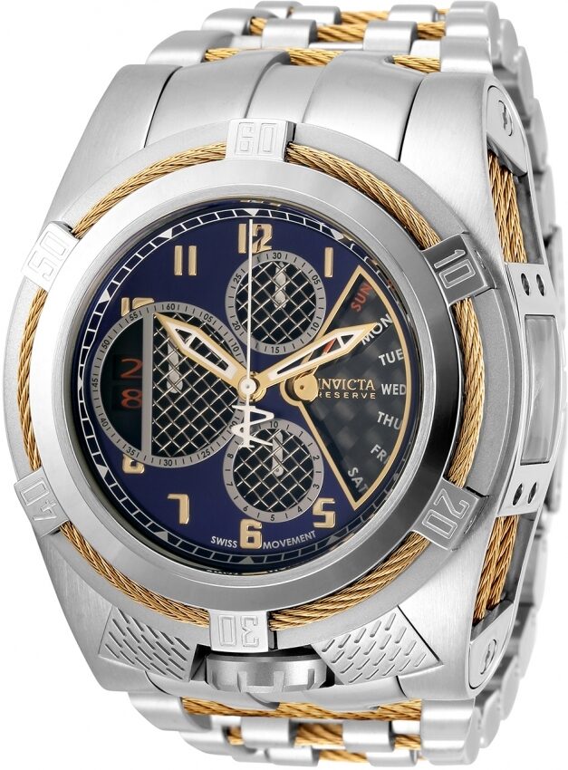 Invicta Bolt Chronograph Quartz Blue Dial Men's Watch #31624 - Watches of America