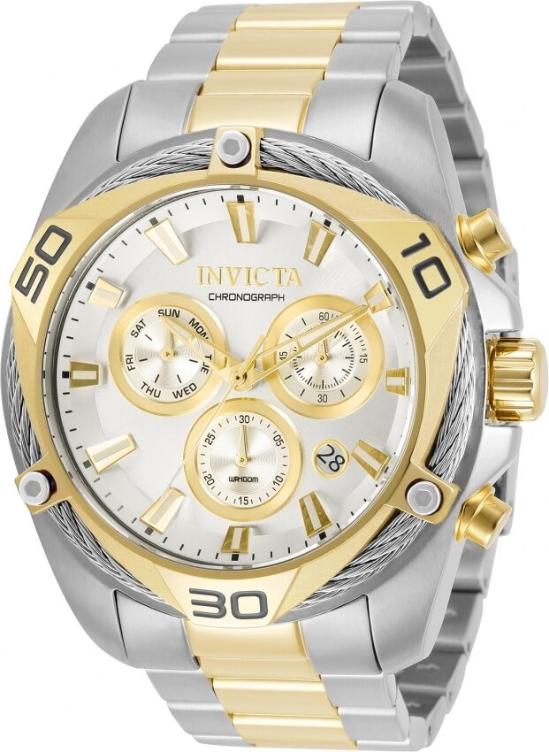 Invicta Bolt Chronograph Quartz Silver Dial Men's Watch #31319 - Watches of America