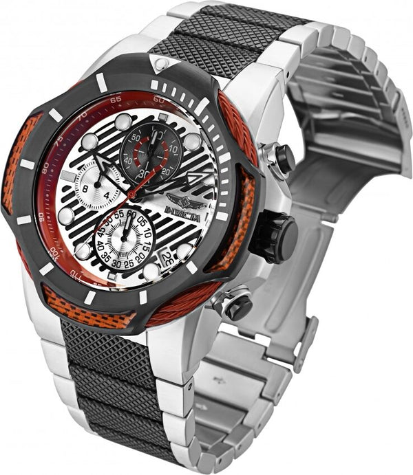 Invicta Bolt Chronograph Quartz White Dial Men's Watch #31179 - Watches of America #2