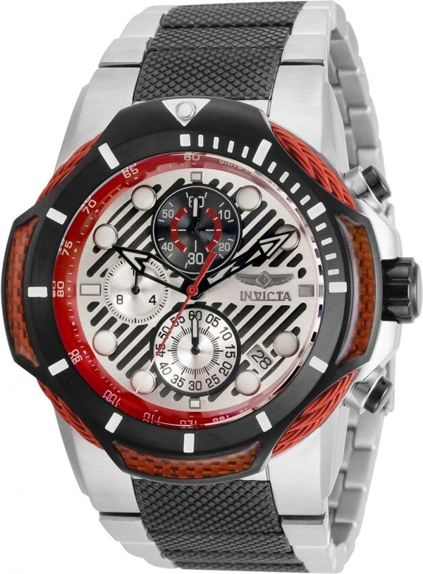 Invicta Bolt Chronograph Quartz White Dial Men's Watch #31179 - Watches of America