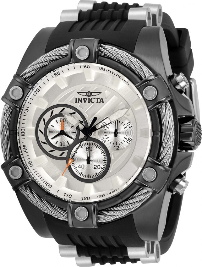 Invicta Bolt Chronograph Quartz White Dial Men's Watch #32698 - Watches of America