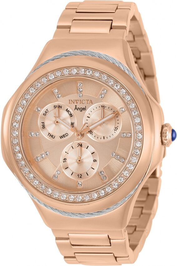 Invicta Bolt Quartz Crystal Rose Dial Rose Gold-tone Men's Watch #31088 - Watches of America