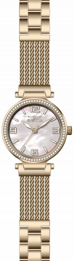 Invicta Bolt Quartz Crystal White Mother of Pearl Dial Ladies Watch #29144 - Watches of America