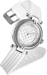 Invicta Bolt Quartz White Dial White Polyurethane Ladies Watch #28941 - Watches of America #2