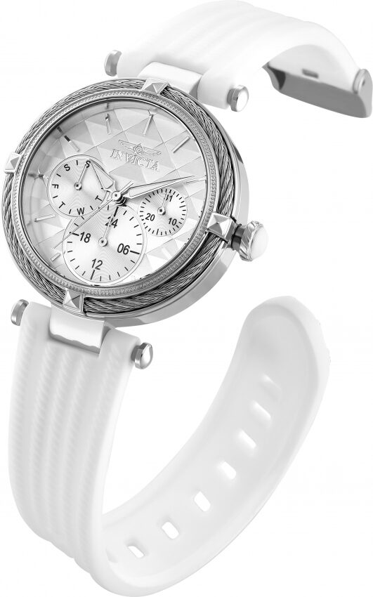 Invicta Bolt Quartz White Dial White Polyurethane Ladies Watch #28964 - Watches of America #2