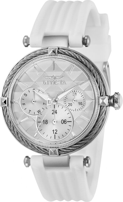 Invicta Bolt Quartz White Dial White Polyurethane Ladies Watch #28964 - Watches of America