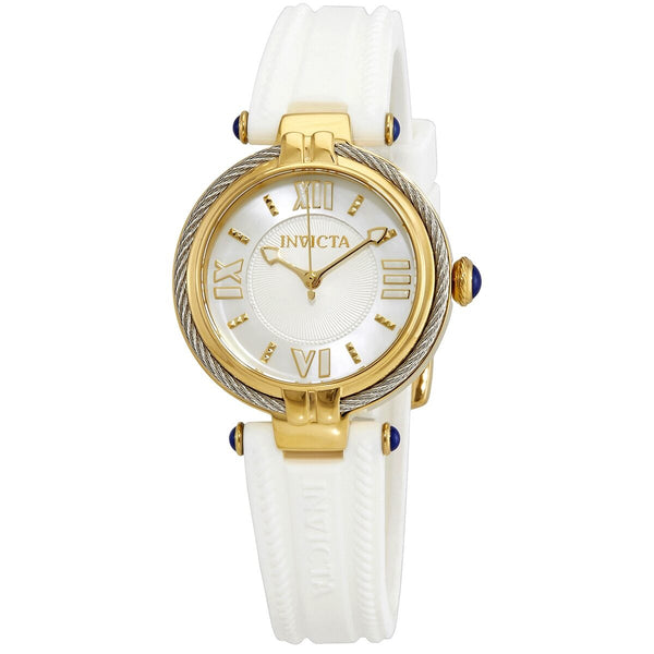 Invicta Bolt Quartz White Dial White Silicone Ladies Watch #29125 - Watches of America