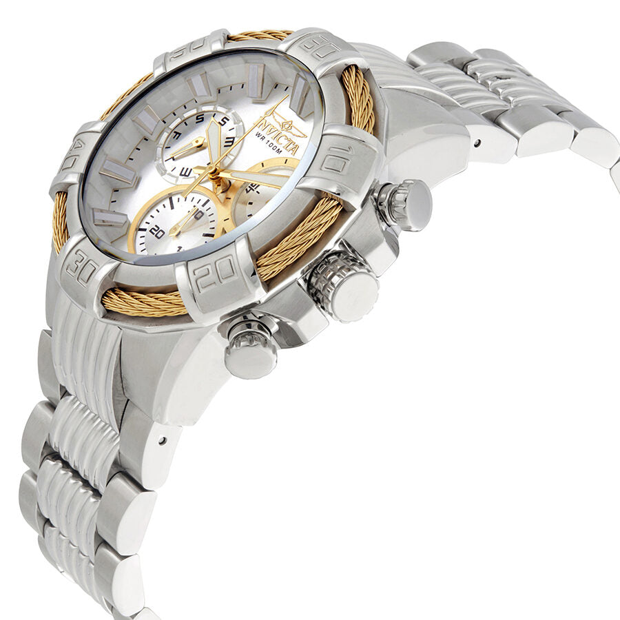 Invicta Bolt Chronograph Silver Dial Men's Watch #25863 - Watches of America #2
