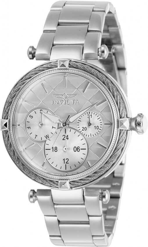 Invicta Bolt Silver Dial Stainless Steel Ladies Watch #28955 - Watches of America