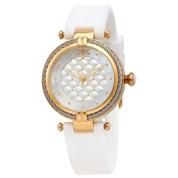 Invicta Bolt White Dial White Polyurethane Ladies Watch #28943 - Watches of America
