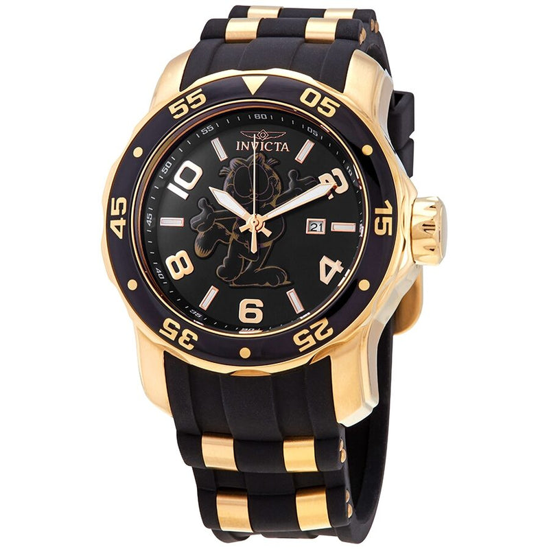 Invicta Character Collection Garfield Black Dial Men's Watch #25157 - Watches of America