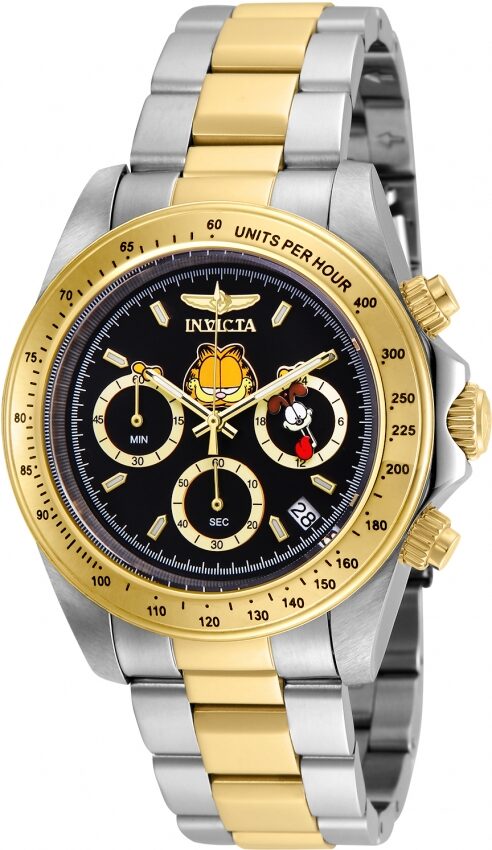 Invicta Character Collection Garfield Chronograph Black Dial Men's Watch #24890 - Watches of America