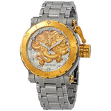 Invicta Coalition Forces Dragon Automatic Crystal Silver Dial Men's Watch #26508 - Watches of America